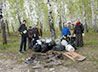 Богородице-Владимирские дети прибрали мусор на старой Коптяковской дороге