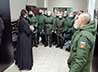 Военнослужащие ЦВО посетили мужской монастырь в урочище Ганина Яма