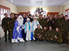 Священник поздравил военнослужащих 28 омсбр с Новым годом и Рождеством Христовым