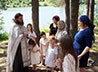 На реке Бобровка совершили благотворительное таинство Крещения