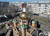 В Богдановиче установили крест на купол строящегося храма-памятника