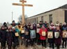 Поклонный крест установили в селе Голубковском Алапаевского благочиния