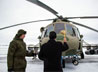 На аэродроме «Радушный» в Каменске-Уральском торжественно освятили новые вертолеты