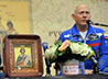 Космонавт рассказал о путешествии иконы св. Екатерины в Космос