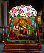 В Екатеринбургской епархии пребывает икона «Скорбящая о младенцах, во чреве убиенных»