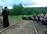 Лагерь православных следопытов посетил прот. Игорь Бачинин