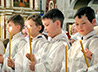 В Пасхальную ночь юные алтарники Богородице-Владимирского храма приняли присягу