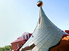 Начата облицовка центрального купола строящегося Свято-Никольского храма Волчанска