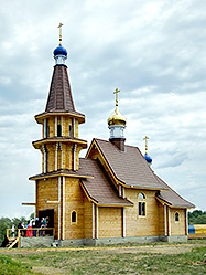 В селе Новоселово освящена новопостроенная церковь во имя Святого Мученика Вонифатия