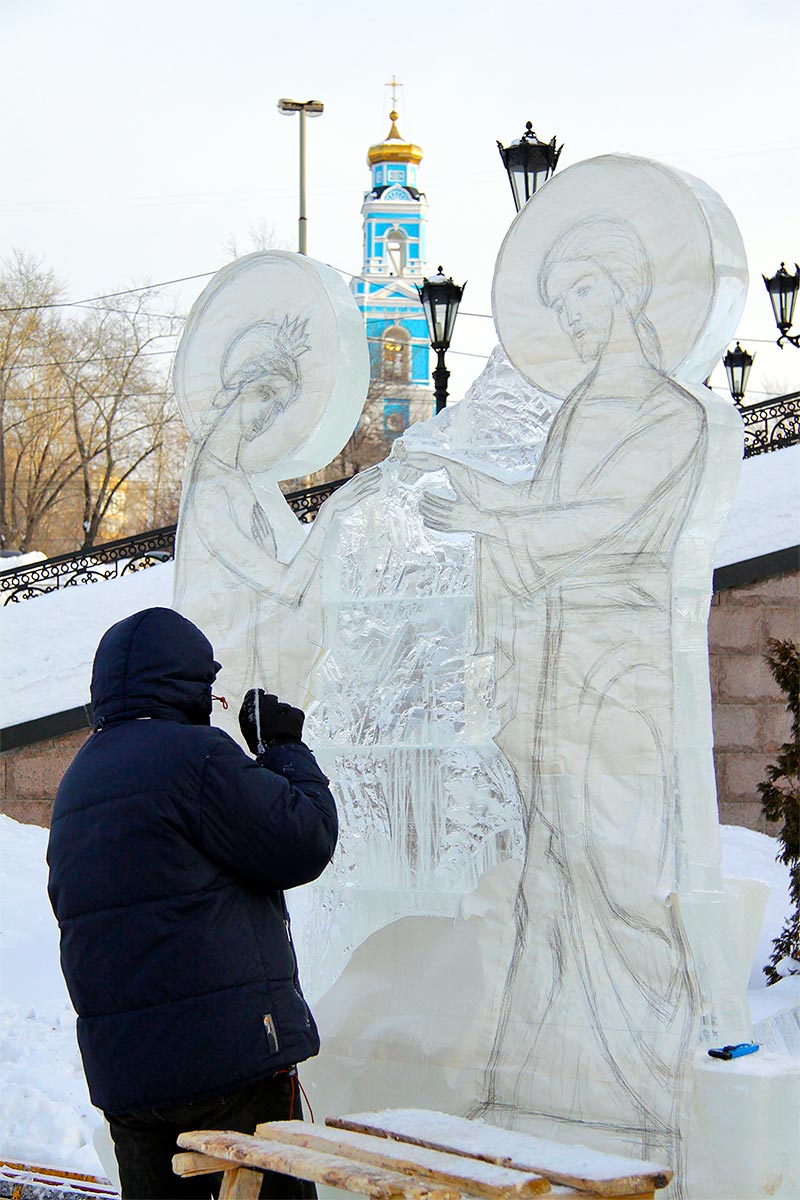 В Екатеринбурге прошел V Международный Рождественский фестиваль ледовой скульптуры «Вифлеемская звезда»